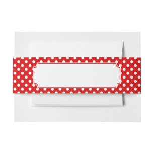 Bandeau De Faire-part Arrière - plan de point de polka