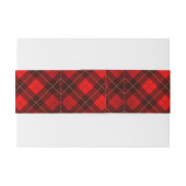 Bandeau De Faire-part Arrière - plan de tartan de Wallace (Dos exemple)