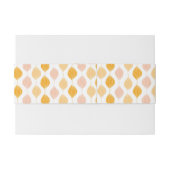 Bandeau De Faire-part Arrière - plan d'or abstrait de motif d'ogee (Dos exemple)