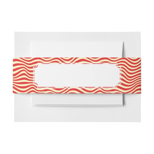 Bandeau De Faire-part Arrière - plan rayé (Devant Example)