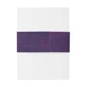 Bandeau De Faire-part Arrière - plan violet glamour avec script blanc (Dos Example)