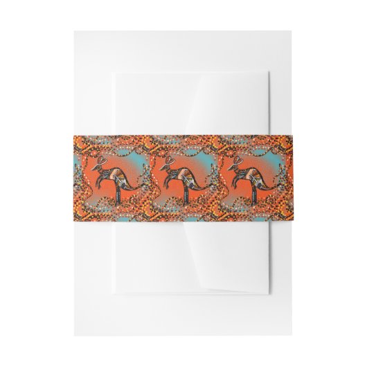 BANDEAU DE FAIRE-PART ART AUSTRALIE (Devant example)