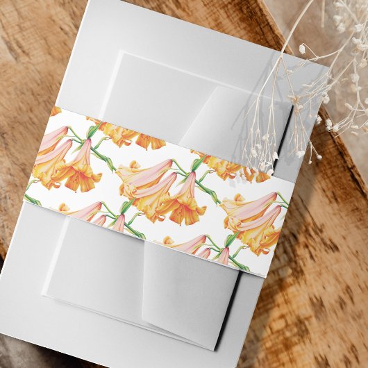 Bandeau De Faire-part Art rose orangé de la Reine d'Afrique