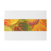 Bandeau De Faire-part Aspen Feuilles Collage Solid Medley 1 (Dos exemple)