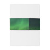 Bandeau De Faire-part Aurora Borealis Northern Lights Sky Green Mariage (Dos Example)