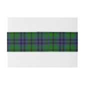Bandeau De Faire-part Austin Scottish Tartan Belly Band (Dos exemple)