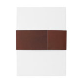 Bandeau De Faire-part Automne Automne Brown Rouges initiales mariage (Dos Example)