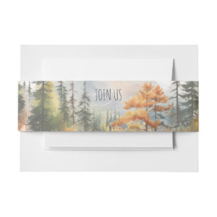Bandeau De Faire-part Automne dans Love Mountain Faire-part de mariage B