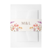 Bandeau De Faire-part Automne Fleur sauvage Mariage (Devant example)