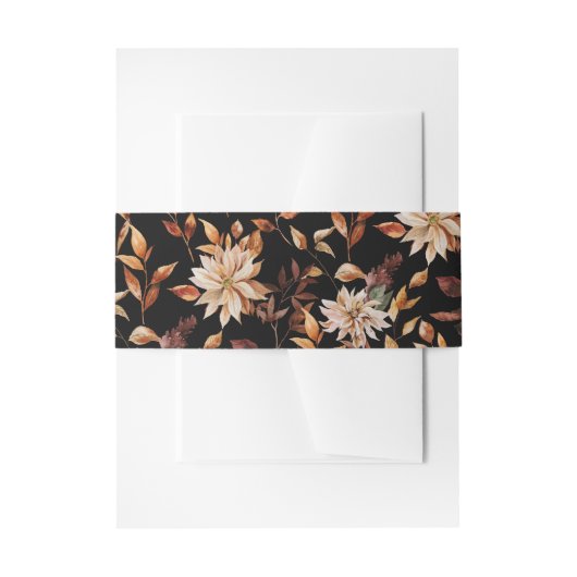 Bandeau De Faire-part Automne noir (Devant example)