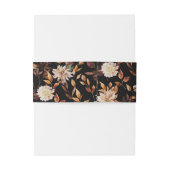 Bandeau De Faire-part Automne noir (Dos Example)