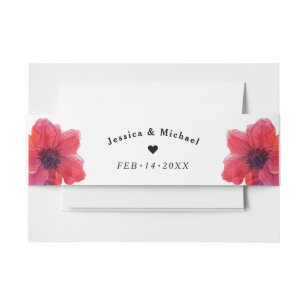 Bandeau De Faire-part Avec les noms Anemone Dreamscape Wedding