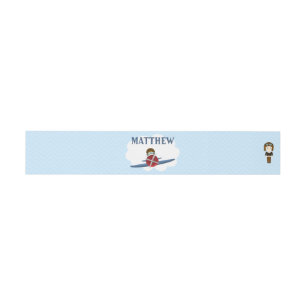 Bandeau De Faire-part Aviateur et son avion