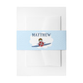 Bandeau De Faire-part Aviateur et son avion (Devant example)