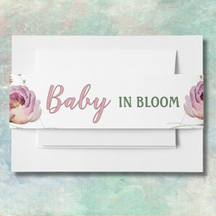 Bandeau De Faire-part Baby in Bloom Girl Baby shower