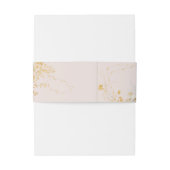 Bandeau De Faire-part baby shower botanique blanc élégant (Dos Example)