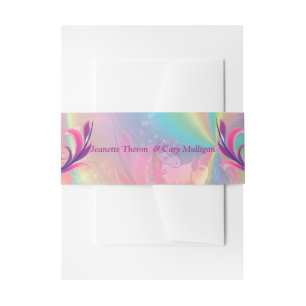 Bandeau De Faire-part Baby shower coloré de Spirales arc-en-ciel Cutie P