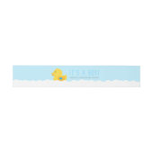 Bandeau De Faire-part Baby shower de bain en caoutchouc Ducky Bubble Boy (Plat)
