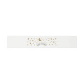 Bandeau De Faire-part Baby shower Gold Moon et Stars (Plat)