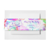 Bandeau De Faire-part Baby shower Rainbow Soap Bubbles (Devant Example)