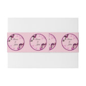 Bandeau De Faire-part Bague à Faire-part de mariage de ceinture violet (Dos exemple)