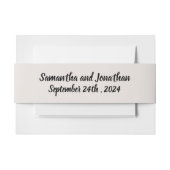 Bandeau De Faire-part Bague BOHO de fleurs et branches (Devant Example)