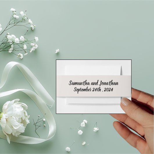 Bandeau De Faire-part Bague BOHO de fleurs et de branches 