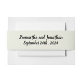 Bandeau De Faire-part Bague Élégante de Fleurs à l'Aquarelle (Devant Example)