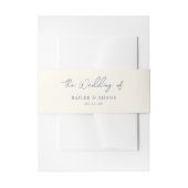 Bandeau De Faire-part Bailee Dusty Blue Mariage moderne (Devant example)