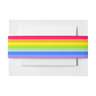 Bandeau De Faire-part Bande arc-en-ciel fixe ceinture