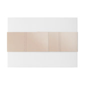 Bandeau De Faire-part Bande Belly Invitation Blush (Dos exemple)