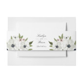 Bandeau De Faire-part Bande Belly Invitation Florale (Devant Example)