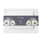Bandeau De Faire-part Bande Belly Invitation Florale Lovely - violet (Devant Example)