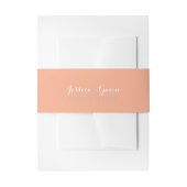 Bandeau De Faire-part Bande de corail de ventre d'invitation de roses de (Devant example)