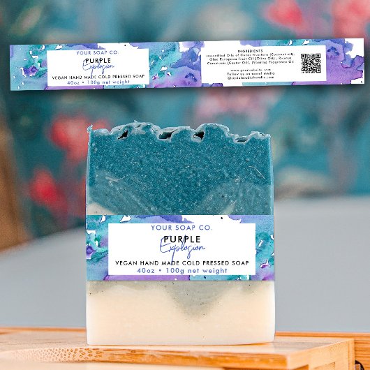 Bandeau De Faire-part Bande de savon de la barre cosmétique Étiquette de