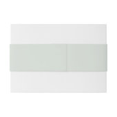 Bandeau De Faire-part bande de ventre à cadre d'aquarelle feuillue (Dos exemple)