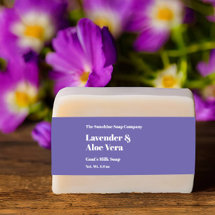Bandeau De Faire-part Bande de ventre à savon violet clair moderne