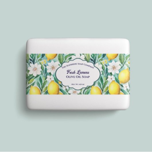 Bandeau De Faire-part Bande de ventre au savon aux citrons frais