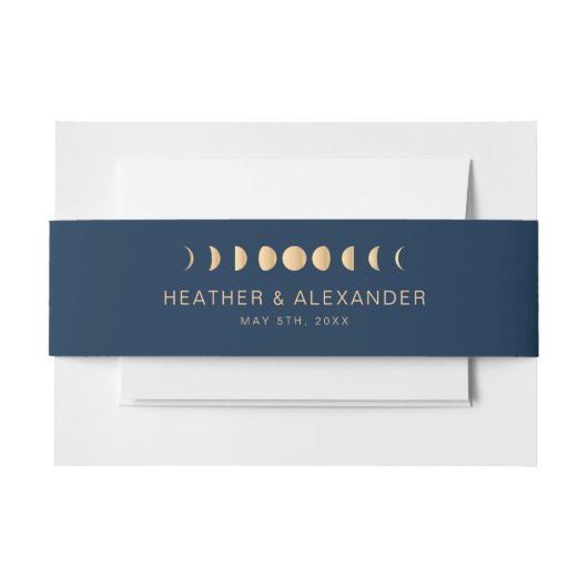 Bandeau De Faire-part Bande de ventre bleu céleste (Devant Example)