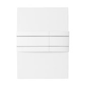 Bandeau De Faire-part Bande de ventre classique simple (Dos Example)