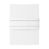 Bandeau De Faire-part Bande de ventre classique simple (Dos Example)