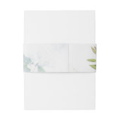 Bandeau De Faire-part Bande de ventre de Faire-part de mariage de fleurs (Dos Example)