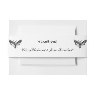 Bandeau De Faire-part Bande de ventre de Faire-part de mariage gothique