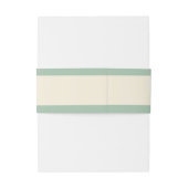 Bandeau De Faire-part Bande de ventre de mariage Eucalyptus (Dos Example)