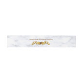 Bandeau De Faire-part Bande de ventre de mariage tropical romantique (Plat)