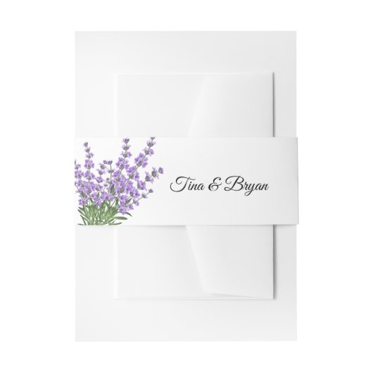 Bandeau De Faire-part Bande de ventre d'invitation personnalisée (Devant example)