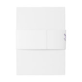 Bandeau De Faire-part Bande de ventre d'invitation personnalisée (Dos Example)