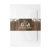 Bandeau De Faire-part Bande de ventre d'invitation rustique (Devant example)