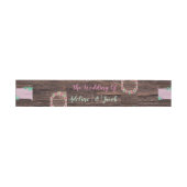Bandeau De Faire-part Bande de ventre en bois rustique (Plat)