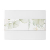 Bandeau De Faire-part Bande de ventre en Faire-part de mariage de fleurs (Dos exemple)